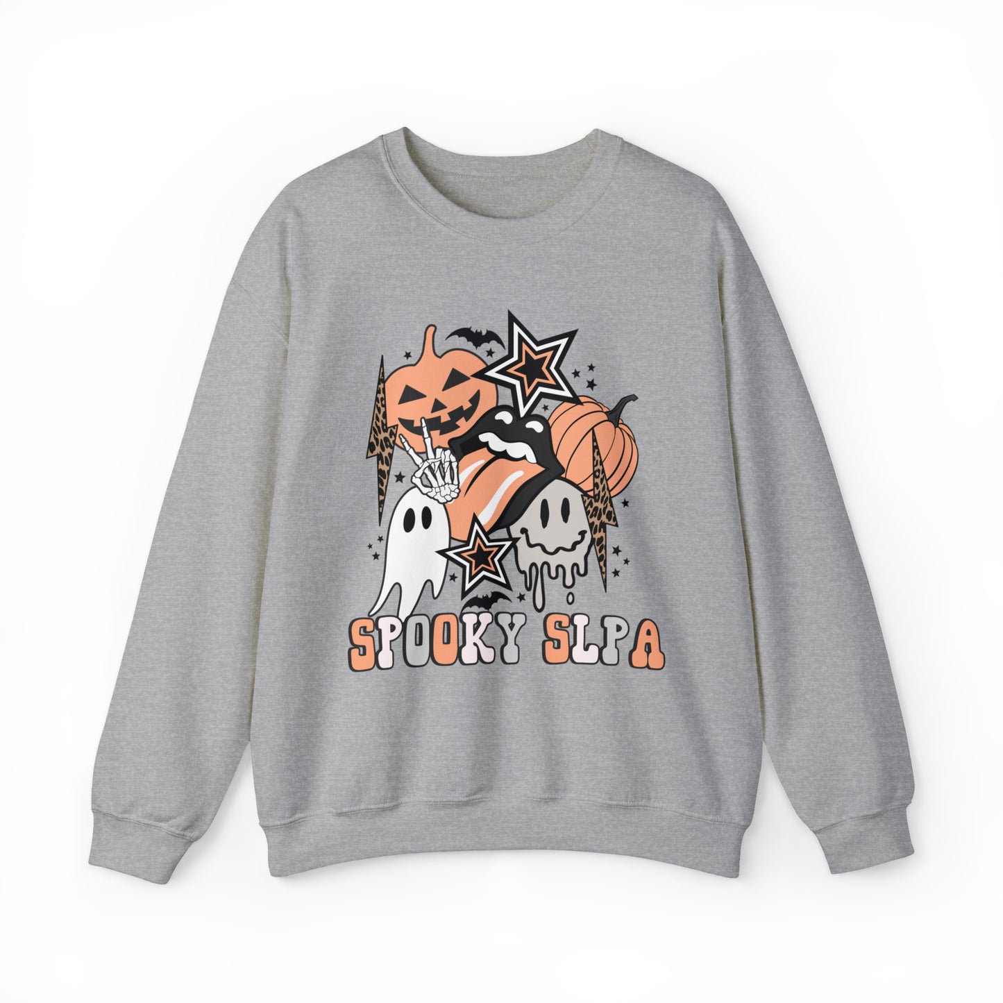 Spooky SLPA Retro Halloween Crewneck Sweatshirt