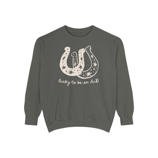 Lucky AuD Horseshoe Comfort Colors Sweatshirt