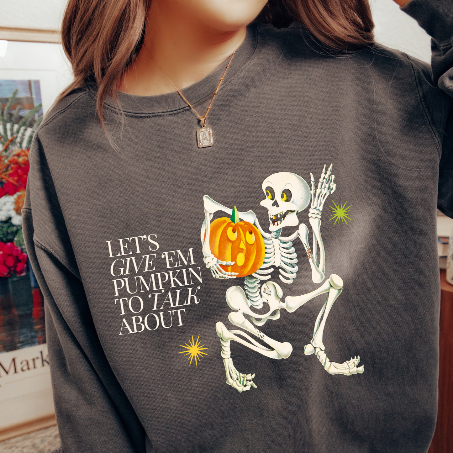 Pumpkin to Talk About Comfort Colors Sweatshirt