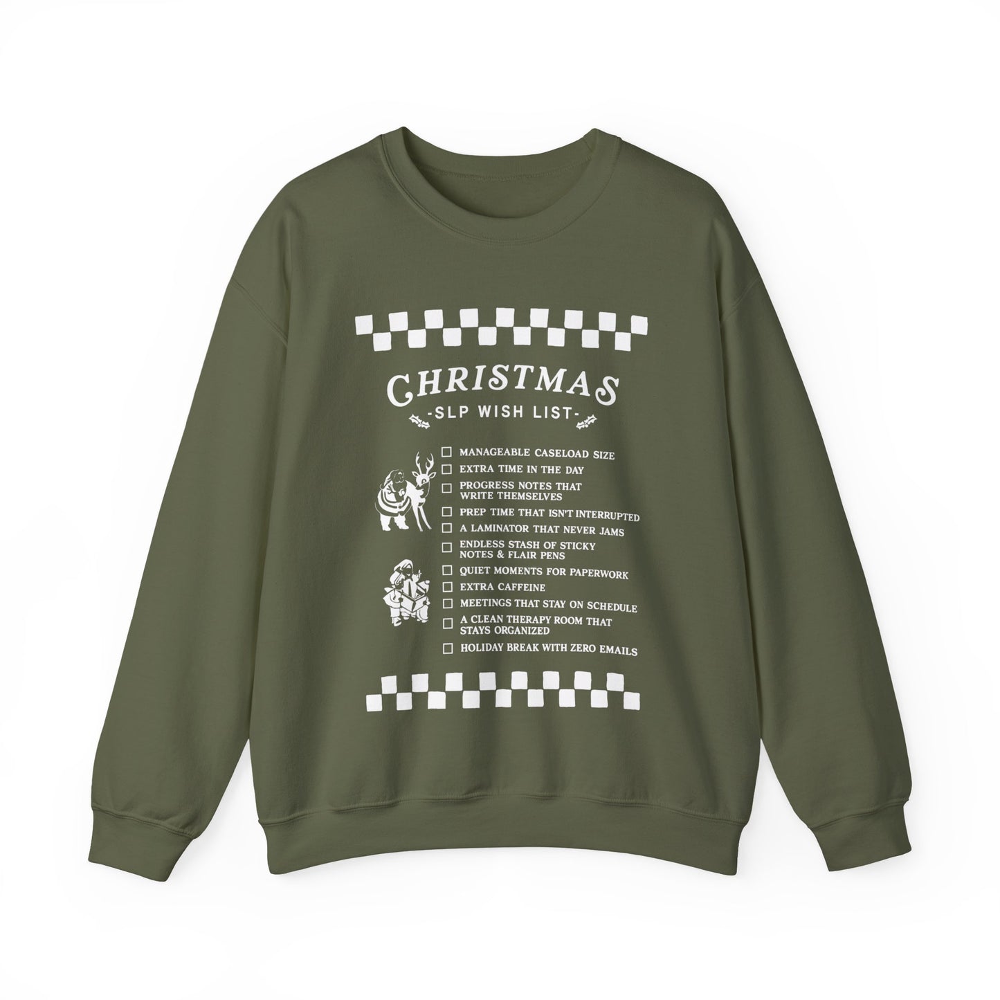 Christmas SLP Wish List Crewneck Sweatshirt