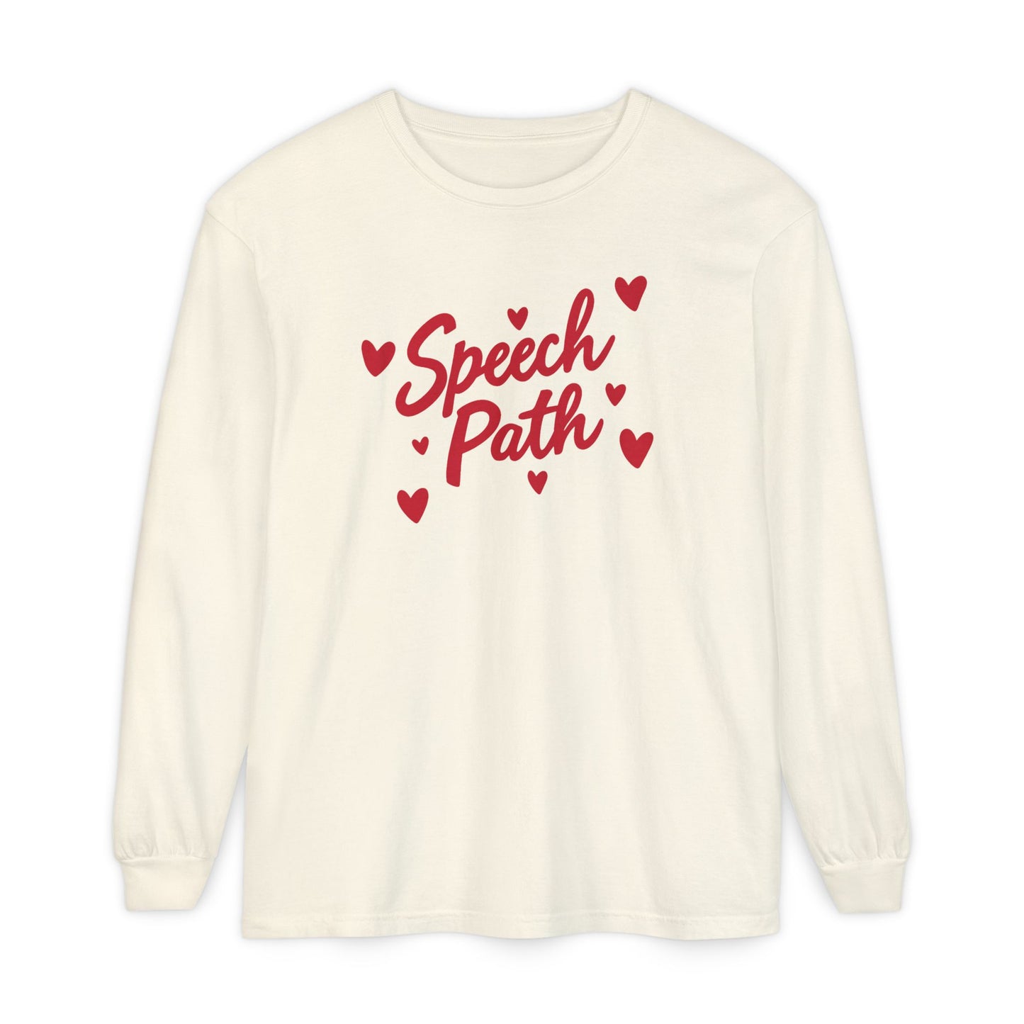 Speech Path Hearts Long Sleeve T-Shirt