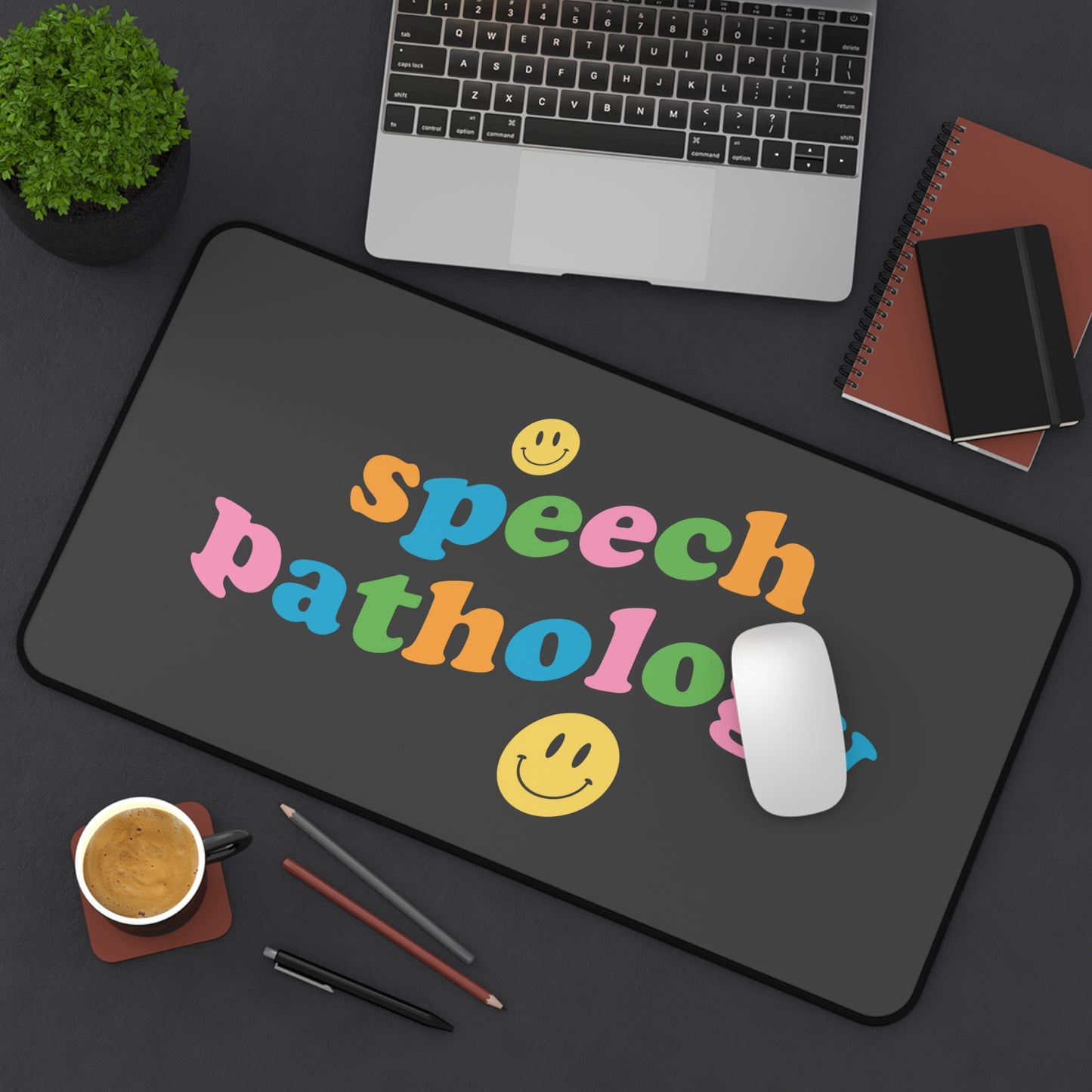 Speech Pathology Wavy Desk Mat