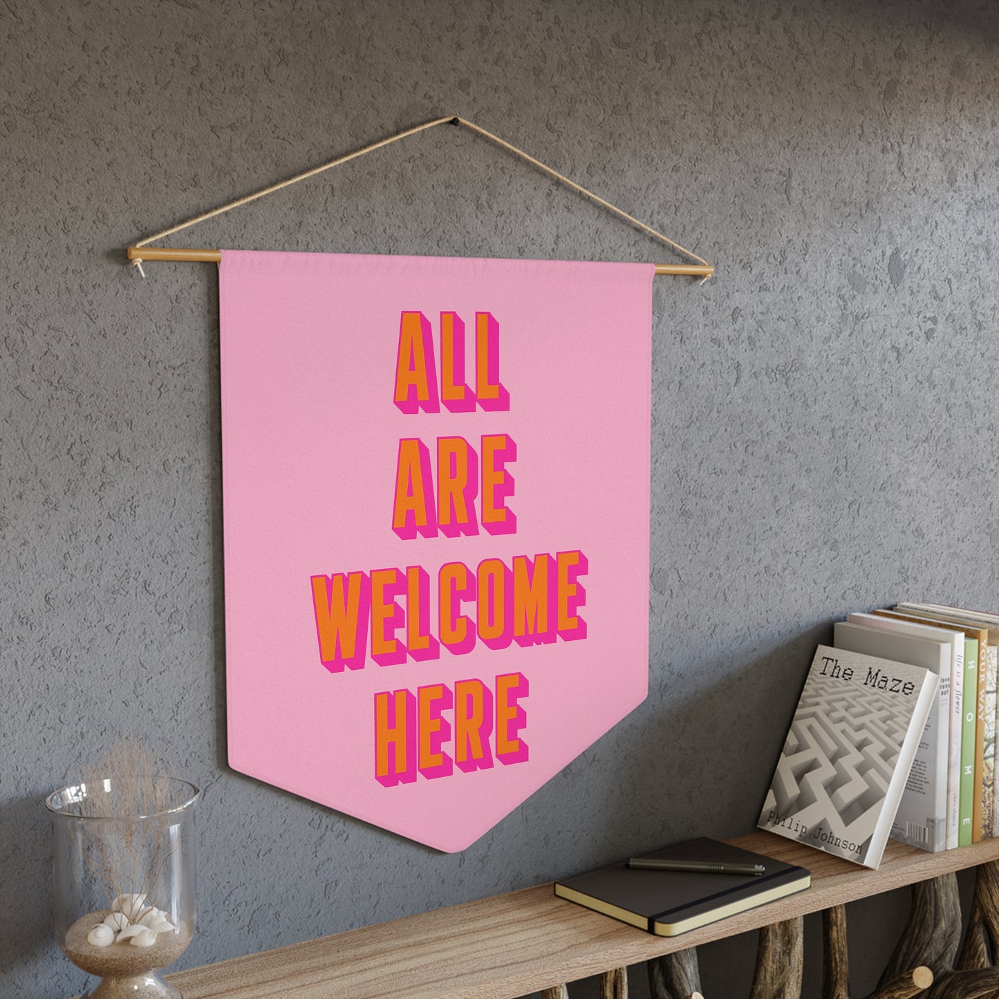 All Are Welcome Here Pennant