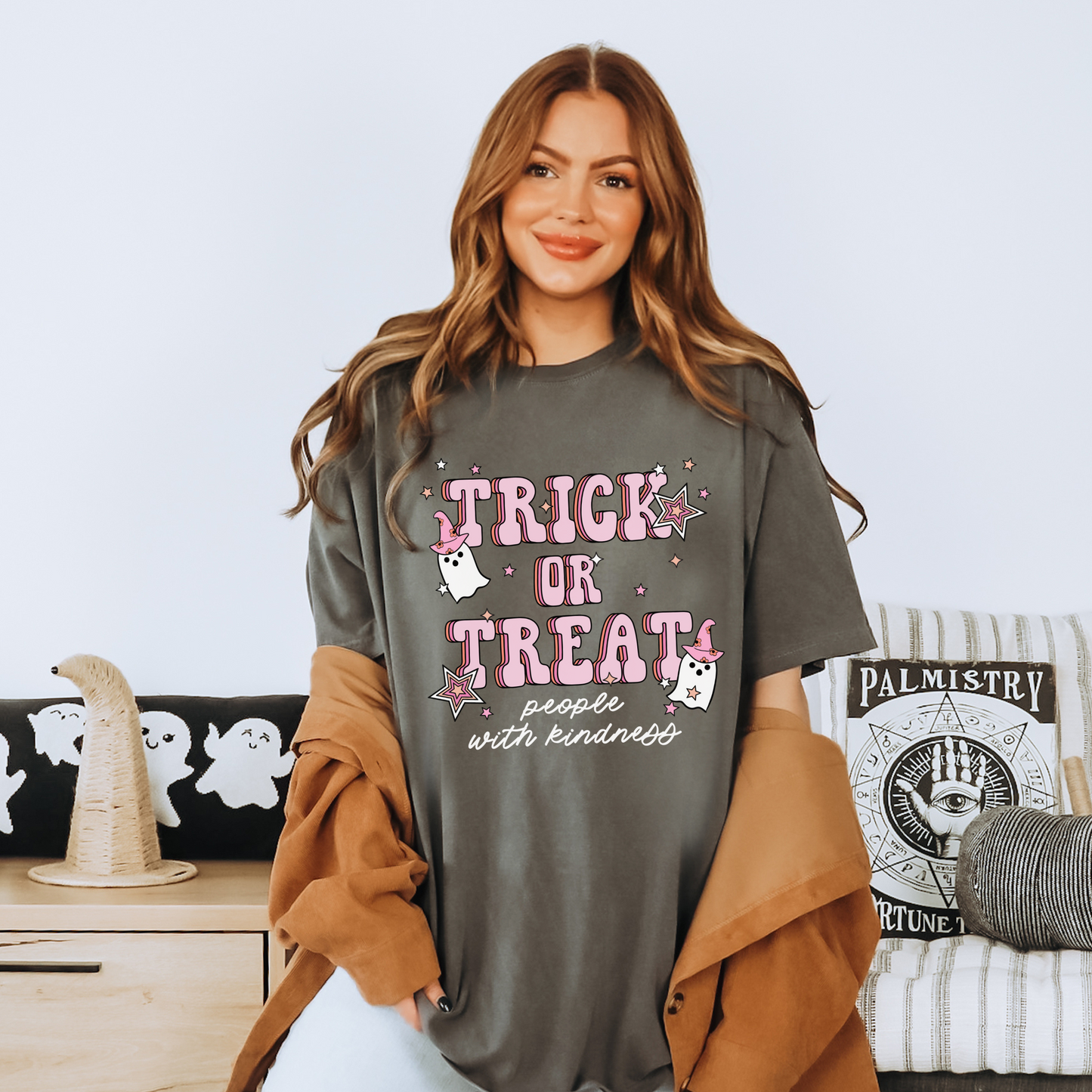 Trick or Treat People With Kindness Comfort Colors T-Shirt