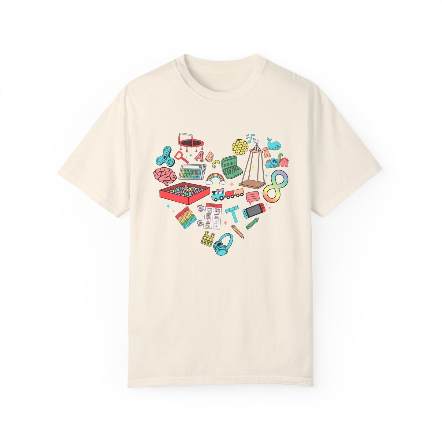 Autism Heart Comfort Colors T-Shirt