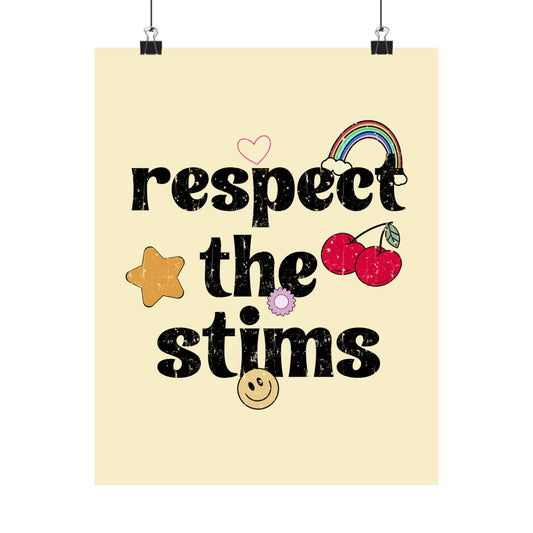 Respect The Stims Distressed Poster