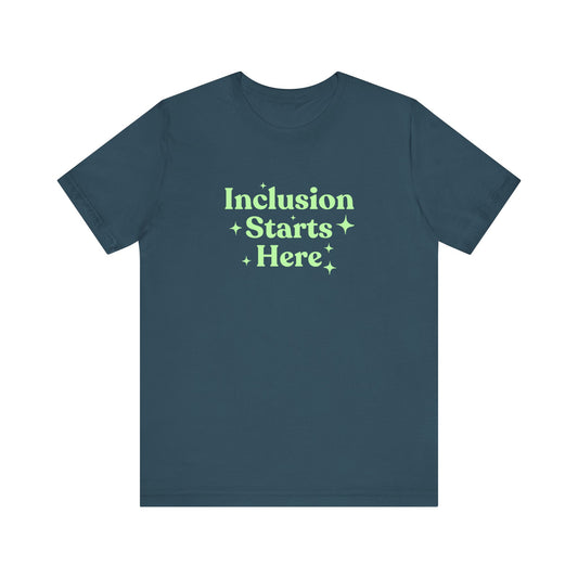 Inclusion Starts Here Jersey T-Shirt