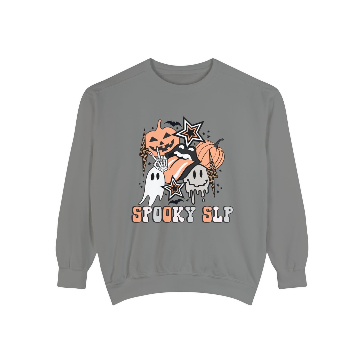 Spooky SLP Retro Halloween Comfort Colors Sweatshirt