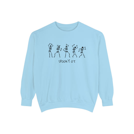 Spooky OT Skeletons Comfort Colors Sweatshirt