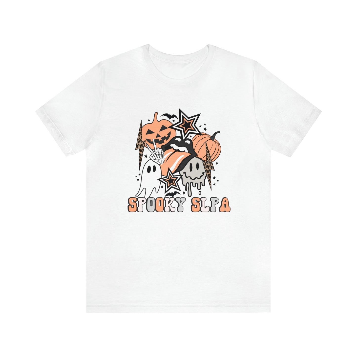 Spooky SLPA Retro Halloween Jersey T-Shirt