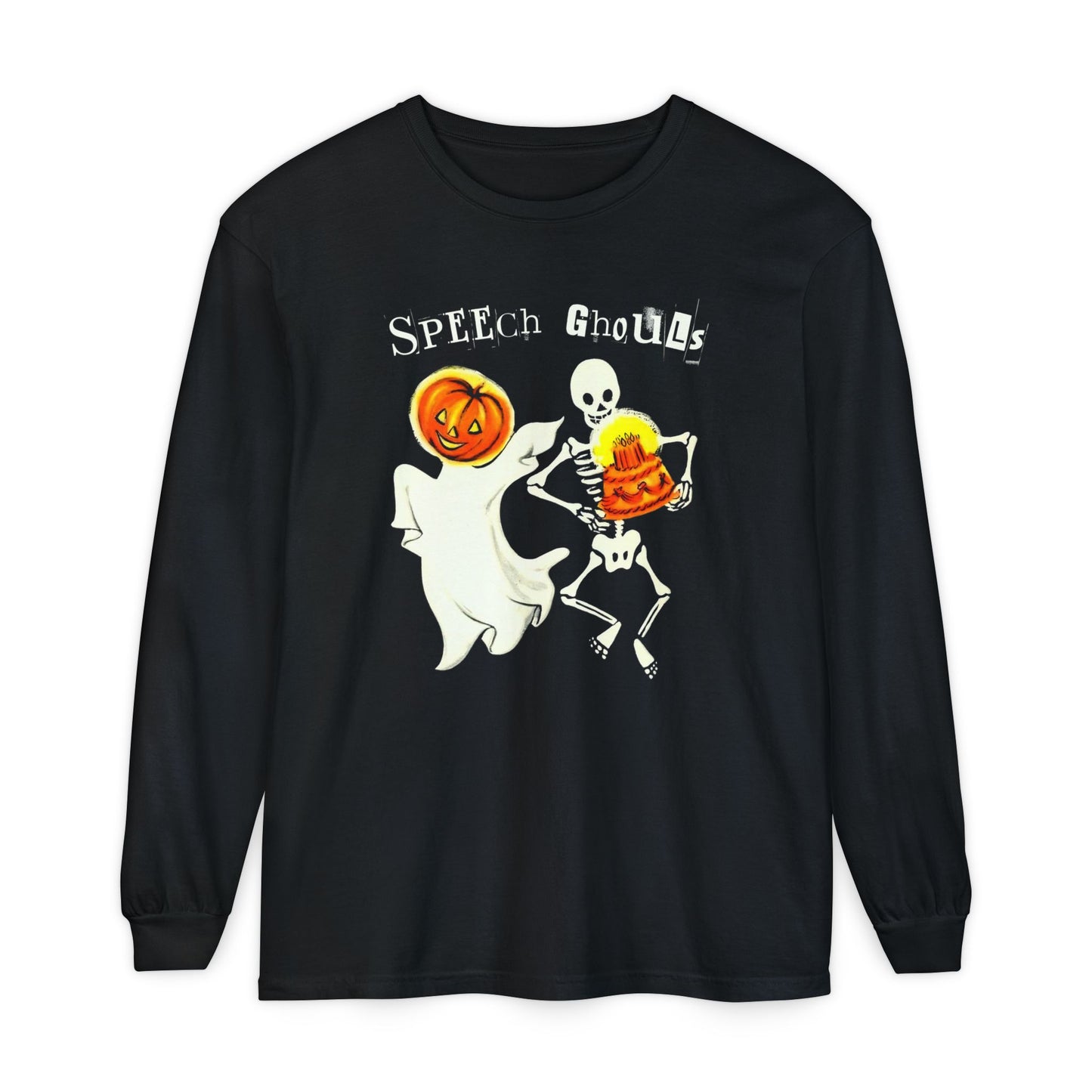 Speech Ghouls Long Sleeve Comfort Colors T-Shirt