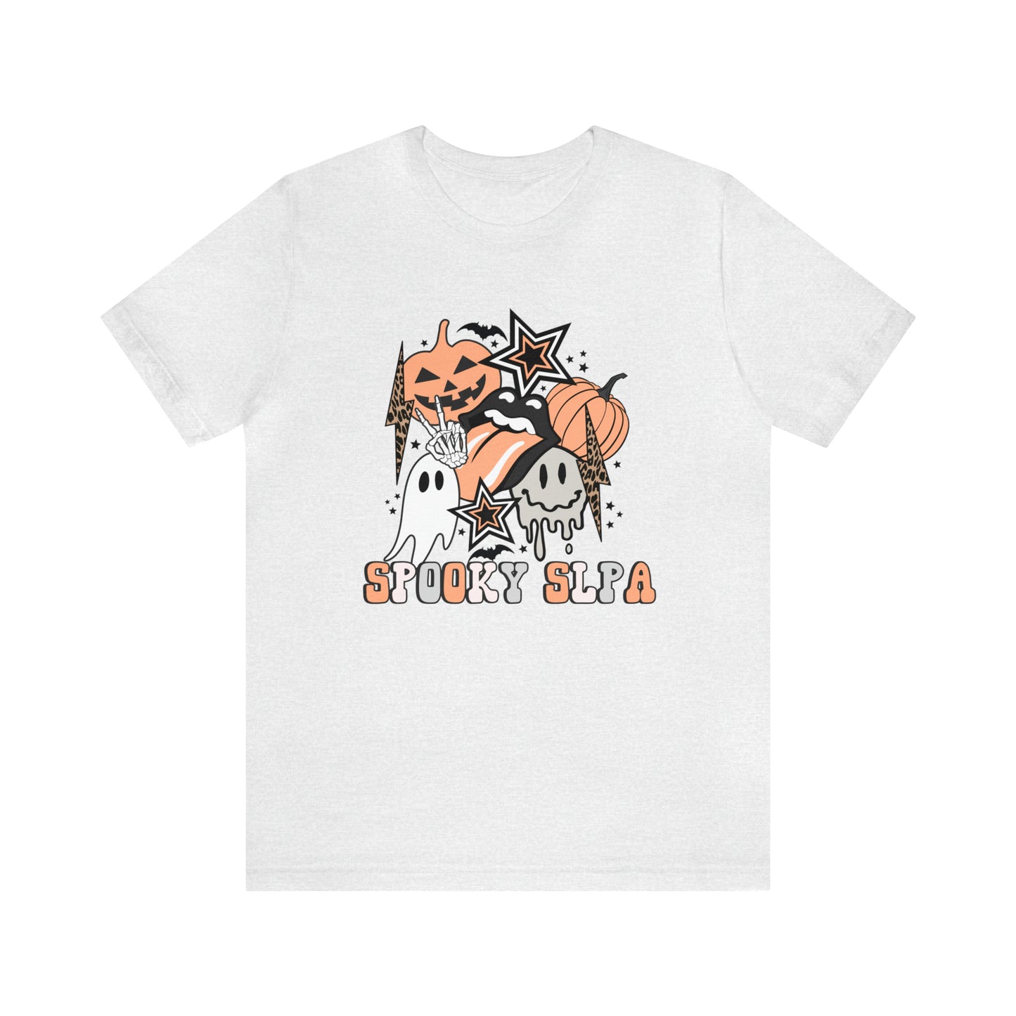 Spooky SLPA Retro Halloween Jersey T-Shirt