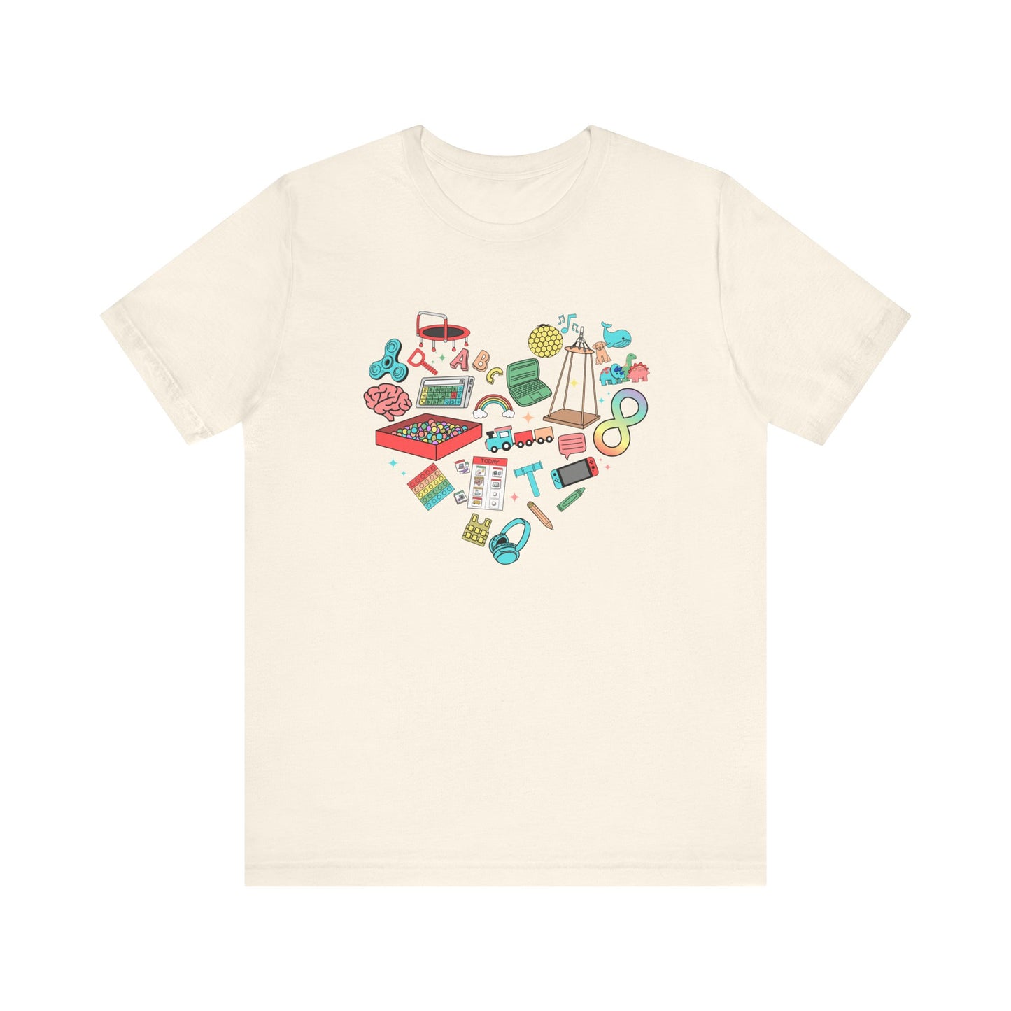 Autism Heart Jersey T-Shirt