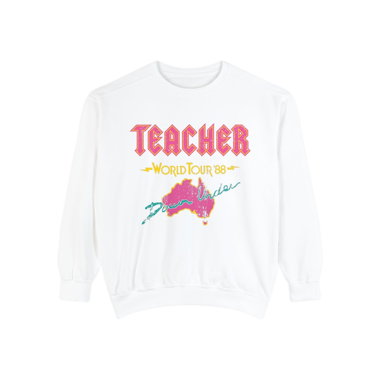 Teacher World Tour Comfort Colors Sweatshirt