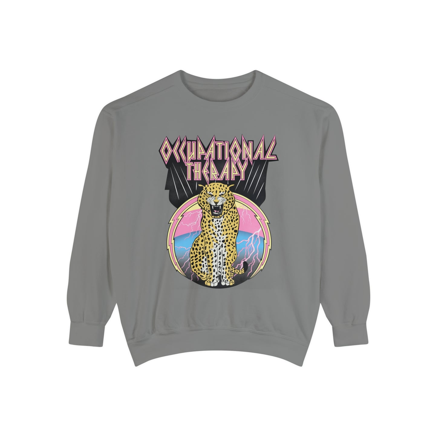 Rock OT Leopard Comfort Colors Sweatshirt