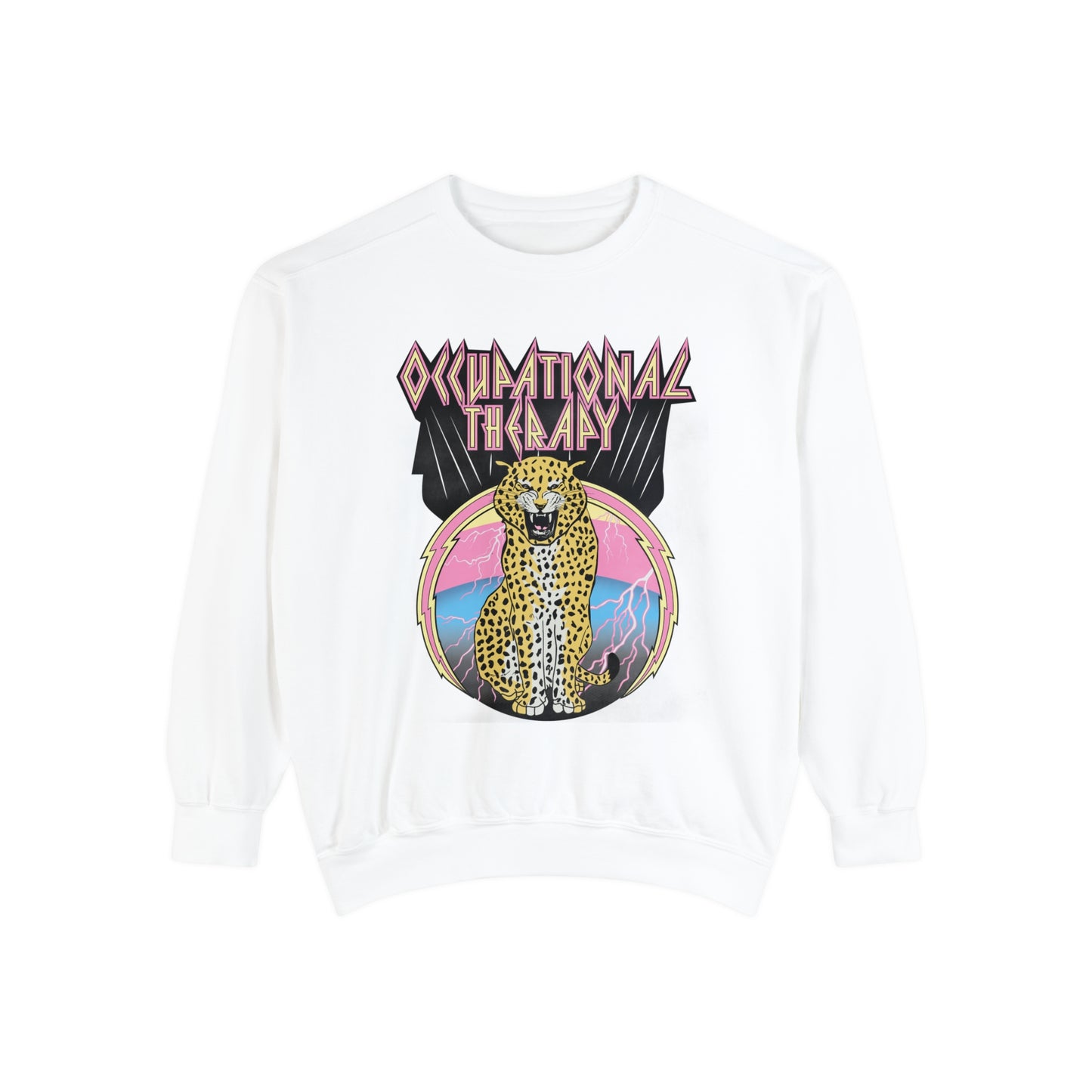 Rock OT Leopard Comfort Colors Sweatshirt