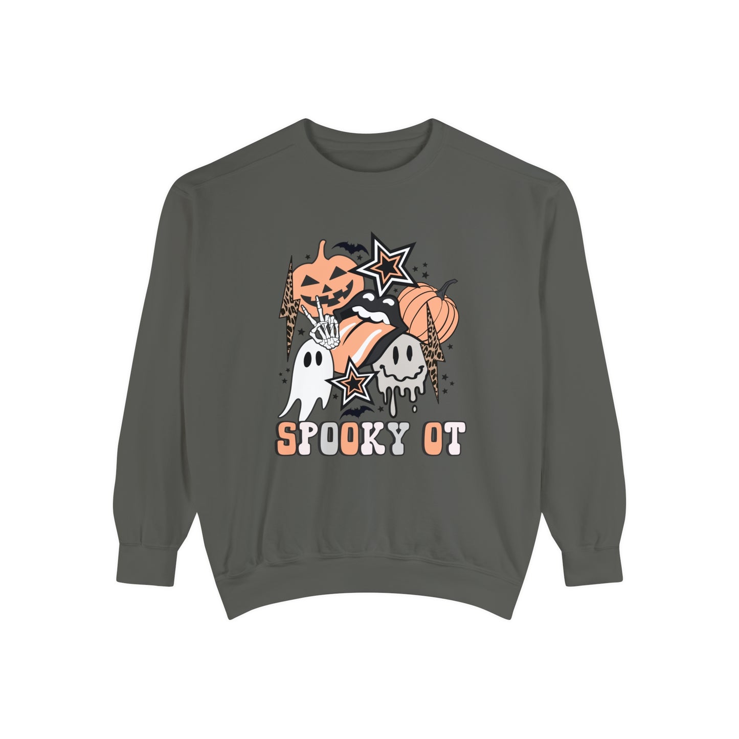 Spooky OT Retro Halloween Comfort Colors Sweatshirt