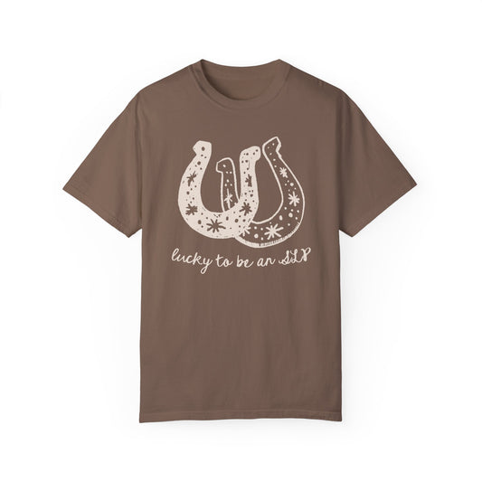 Lucky SLP Horseshoe Comfort Colors T-Shirt