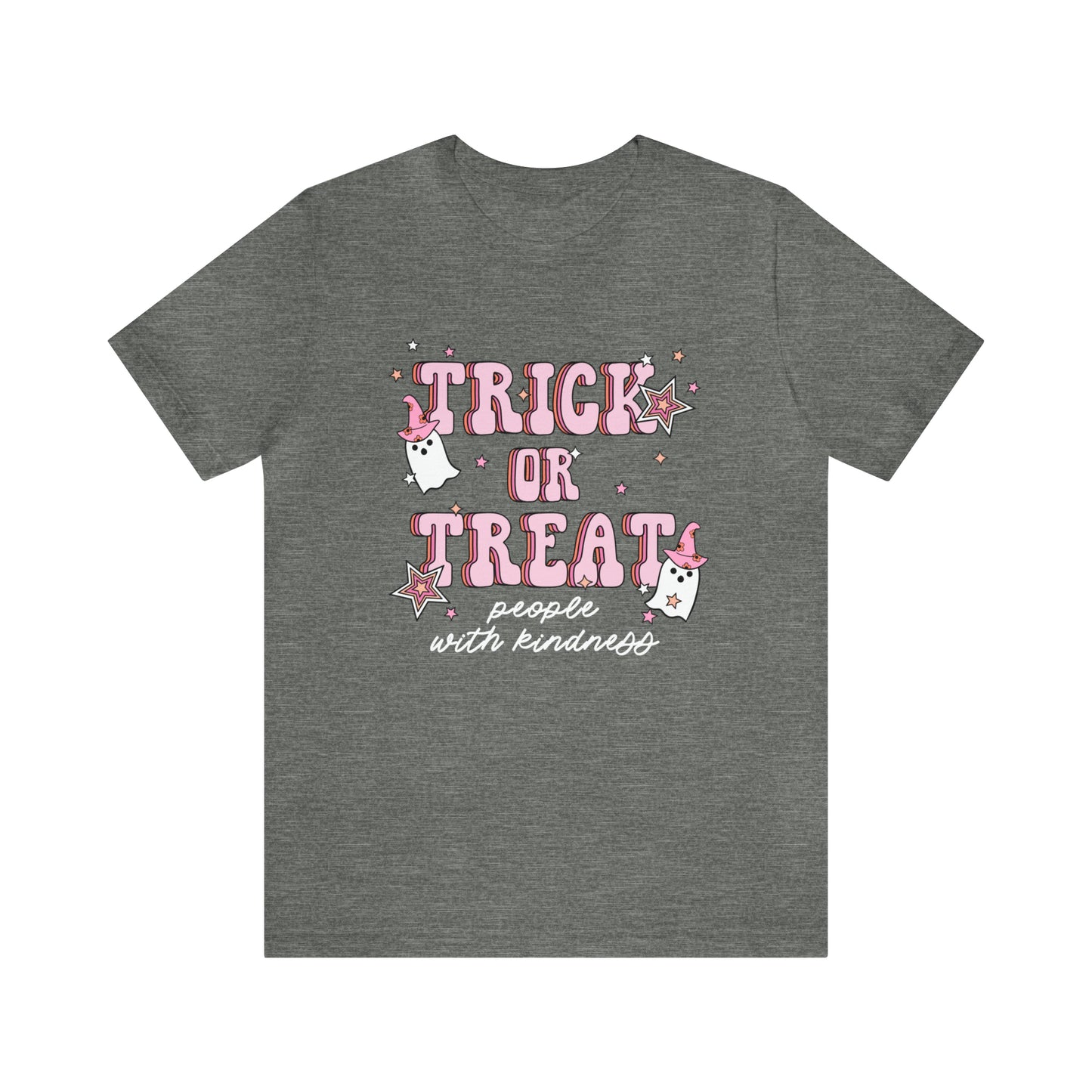 Trick or Treat People With Kindness Jersey T-Shirt
