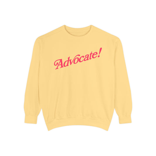 Advocate! Complementary Colors Comfort Colors Sweatshirt