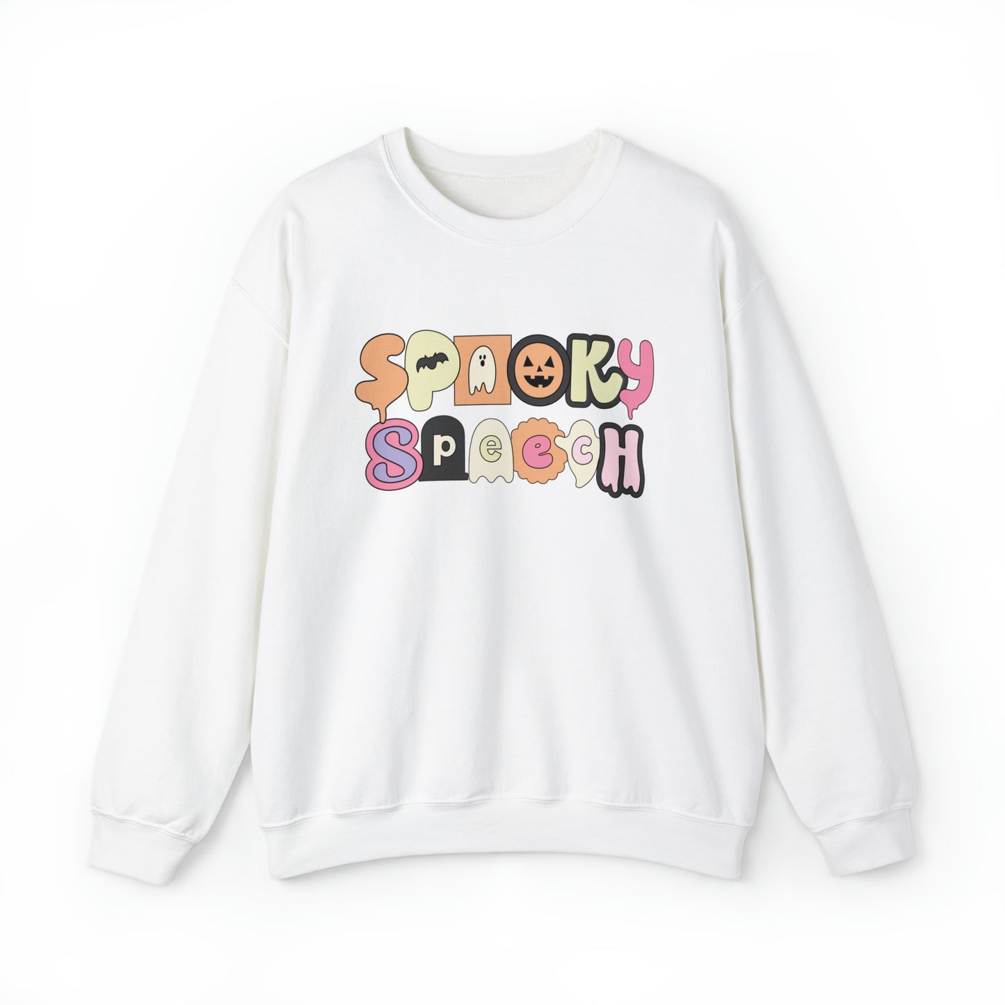 Spooky Speech Retro Crewneck Sweatshirt