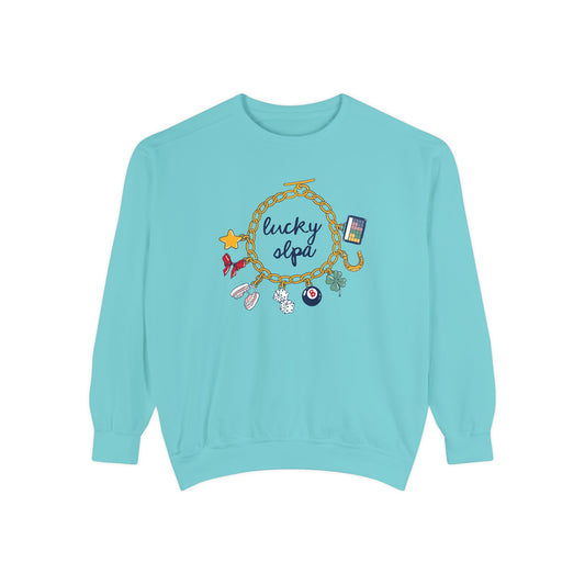 Lucky SLPA Charm Bracelet Comfort Colors Sweatshirt