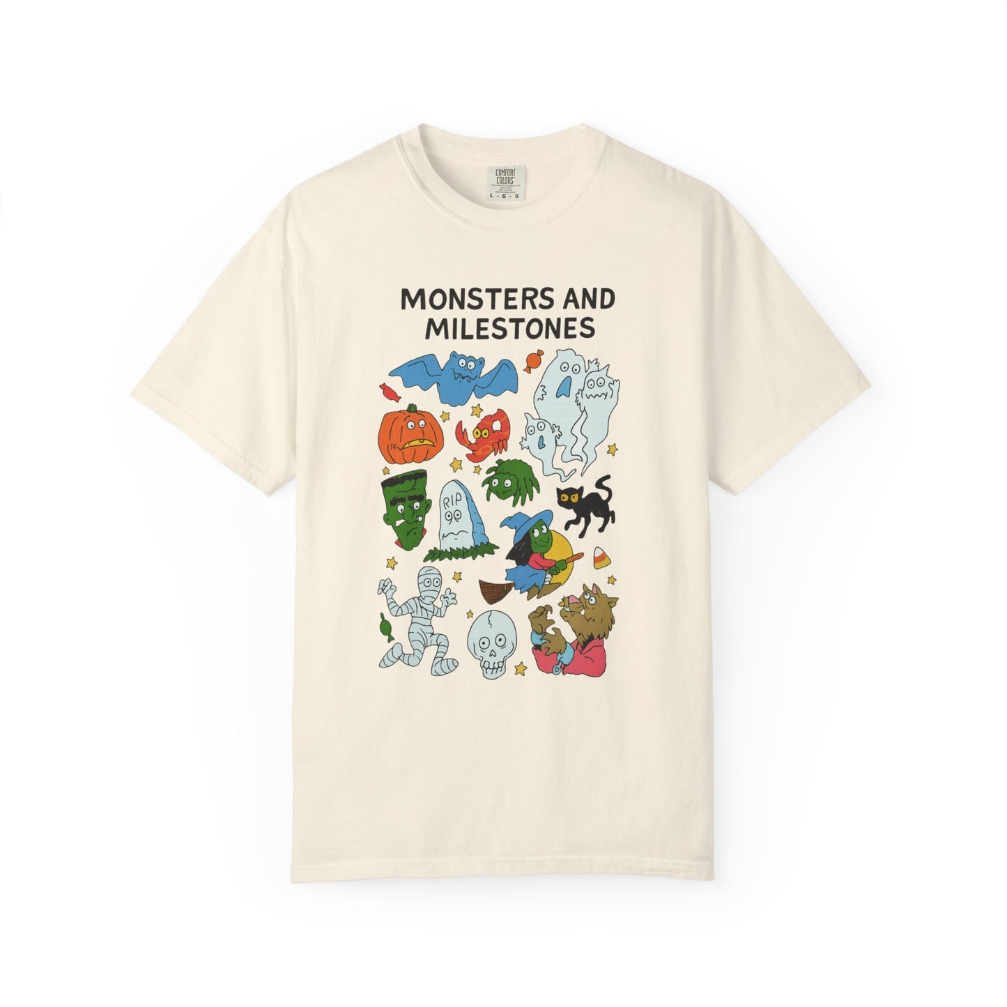 Monsters and Milestones Comfort Colors T-Shirt