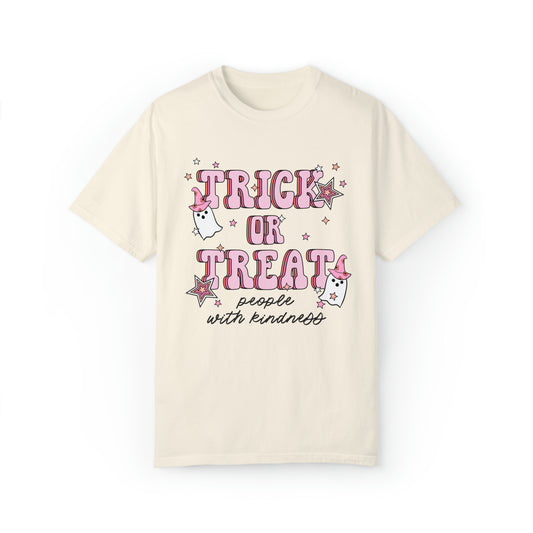 Trick or Treat People With Kindness Comfort Colors T-Shirt