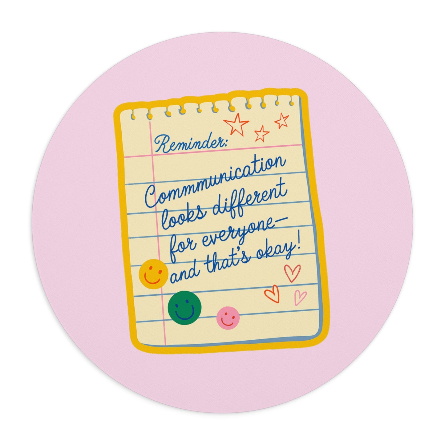 Communication Looks Different Mouse Pad