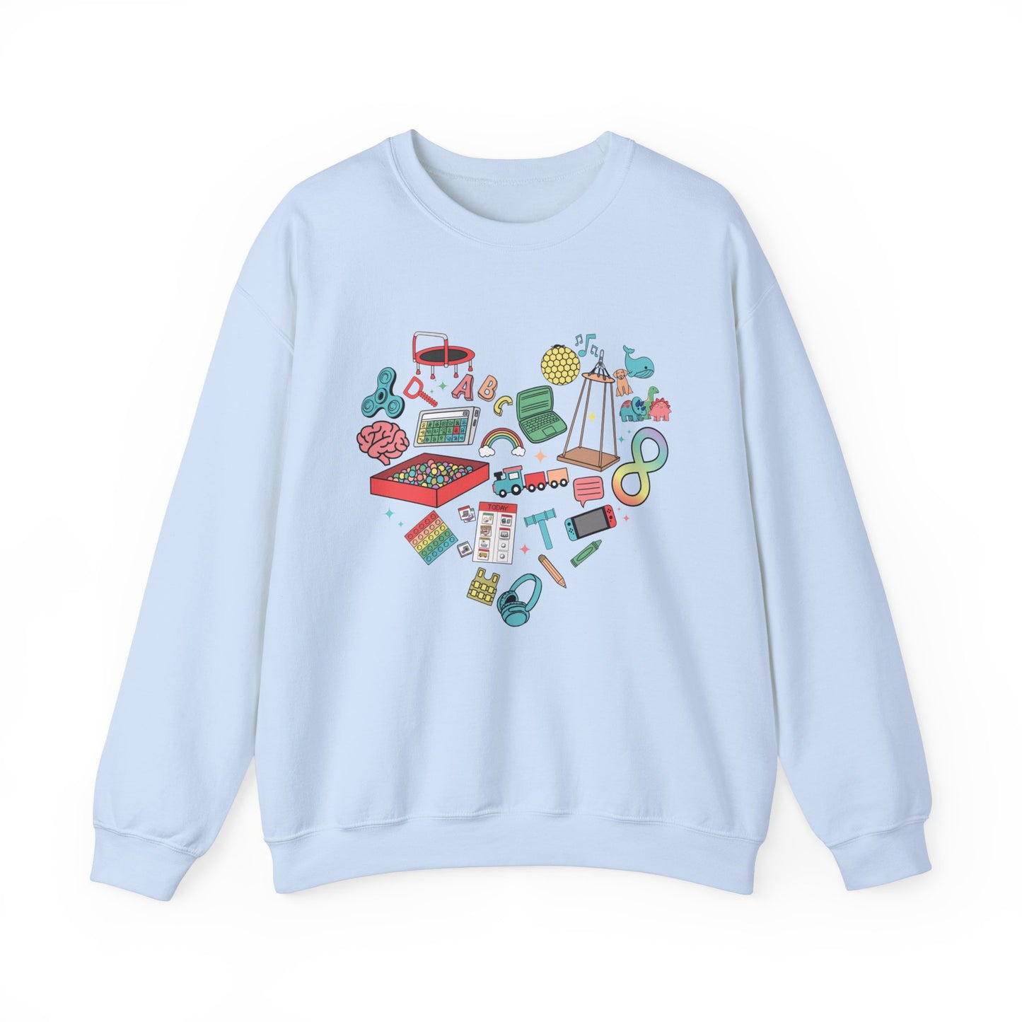 Autism Heart Crewneck Sweatshirt