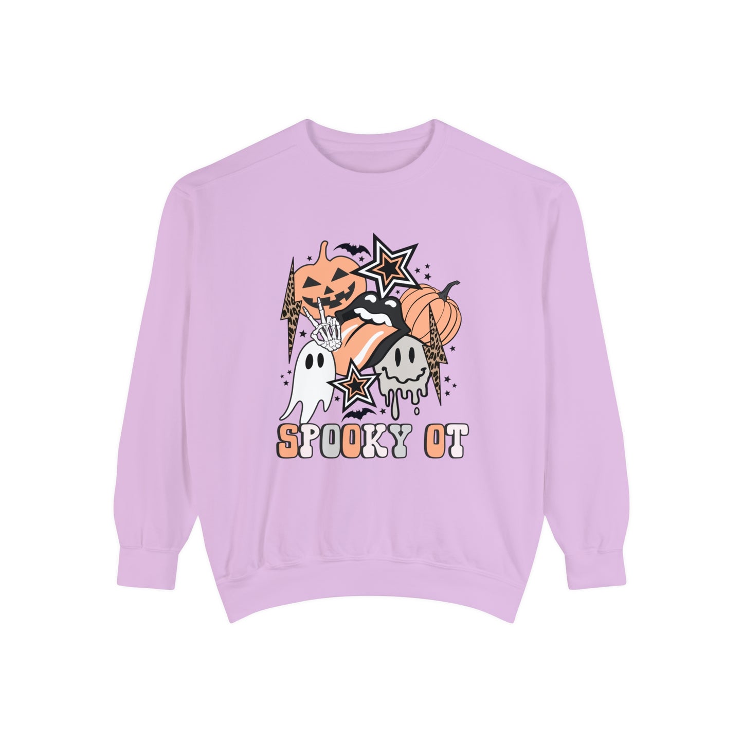 Spooky OT Retro Halloween Comfort Colors Sweatshirt