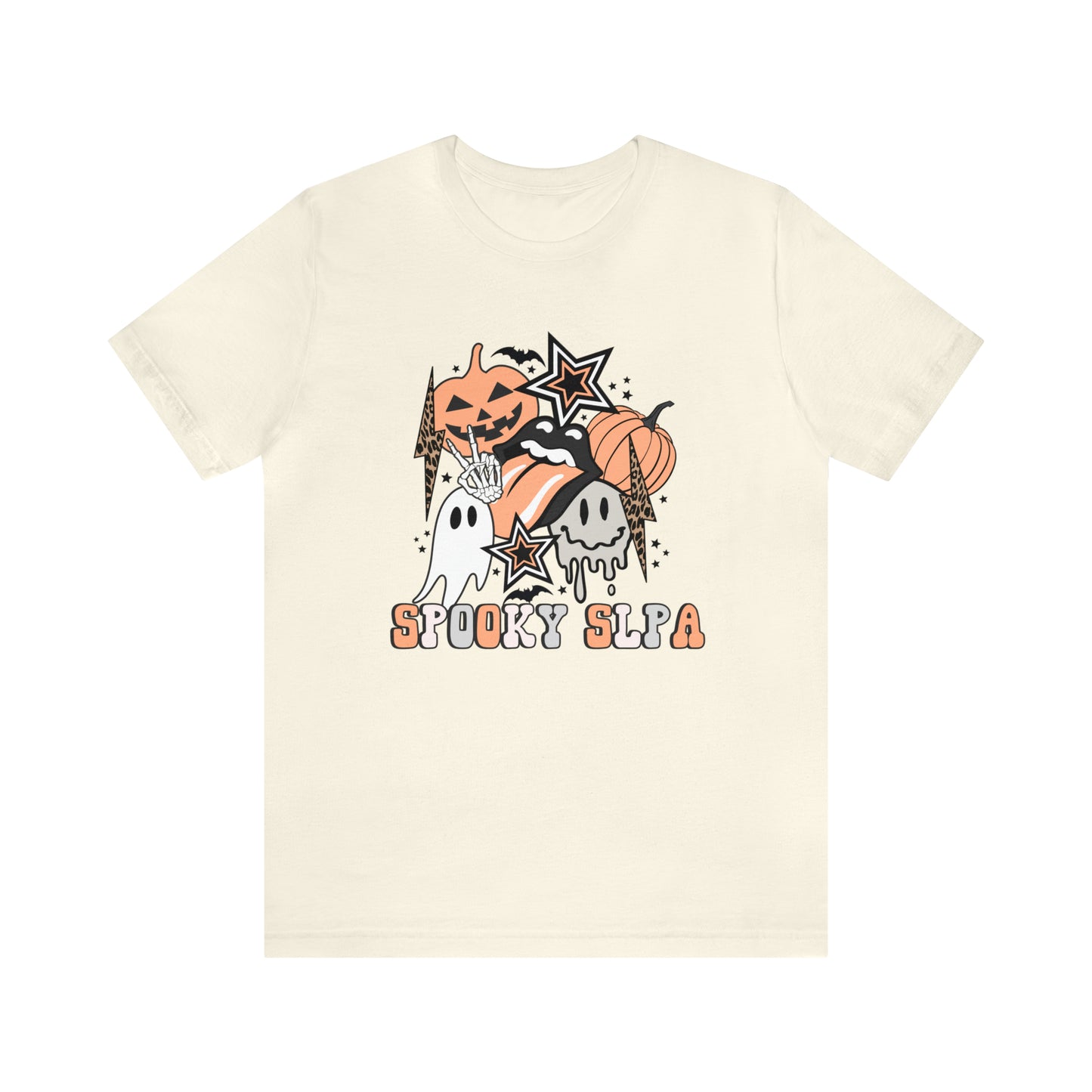 Spooky SLPA Retro Halloween Jersey T-Shirt