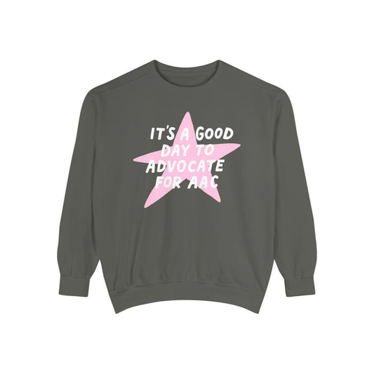Advocate for AAC Star Comfort Colors Sweatshirt