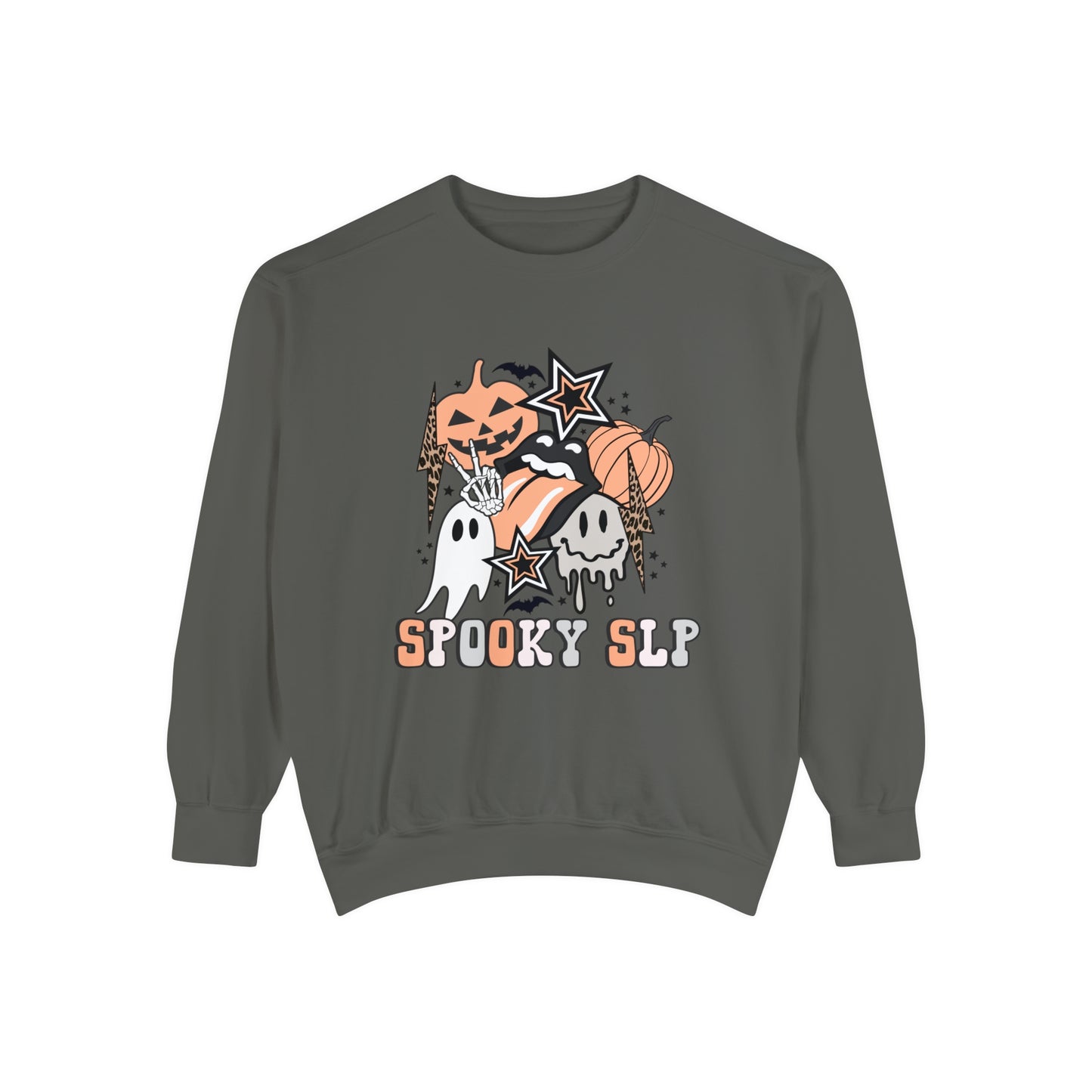 Spooky SLP Retro Halloween Comfort Colors Sweatshirt