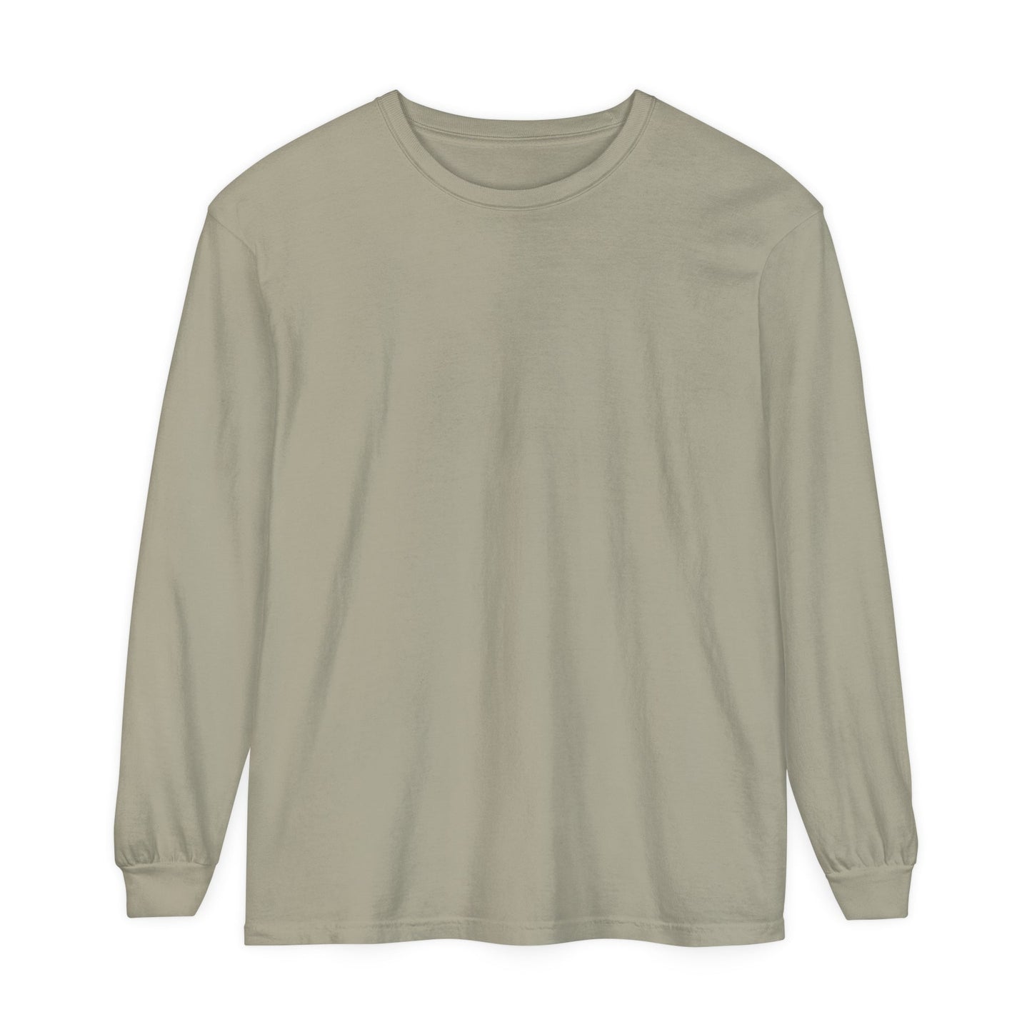 Custom Logo Comfort Colors Long Sleeve T-Shirt | Left Chest & Back Print