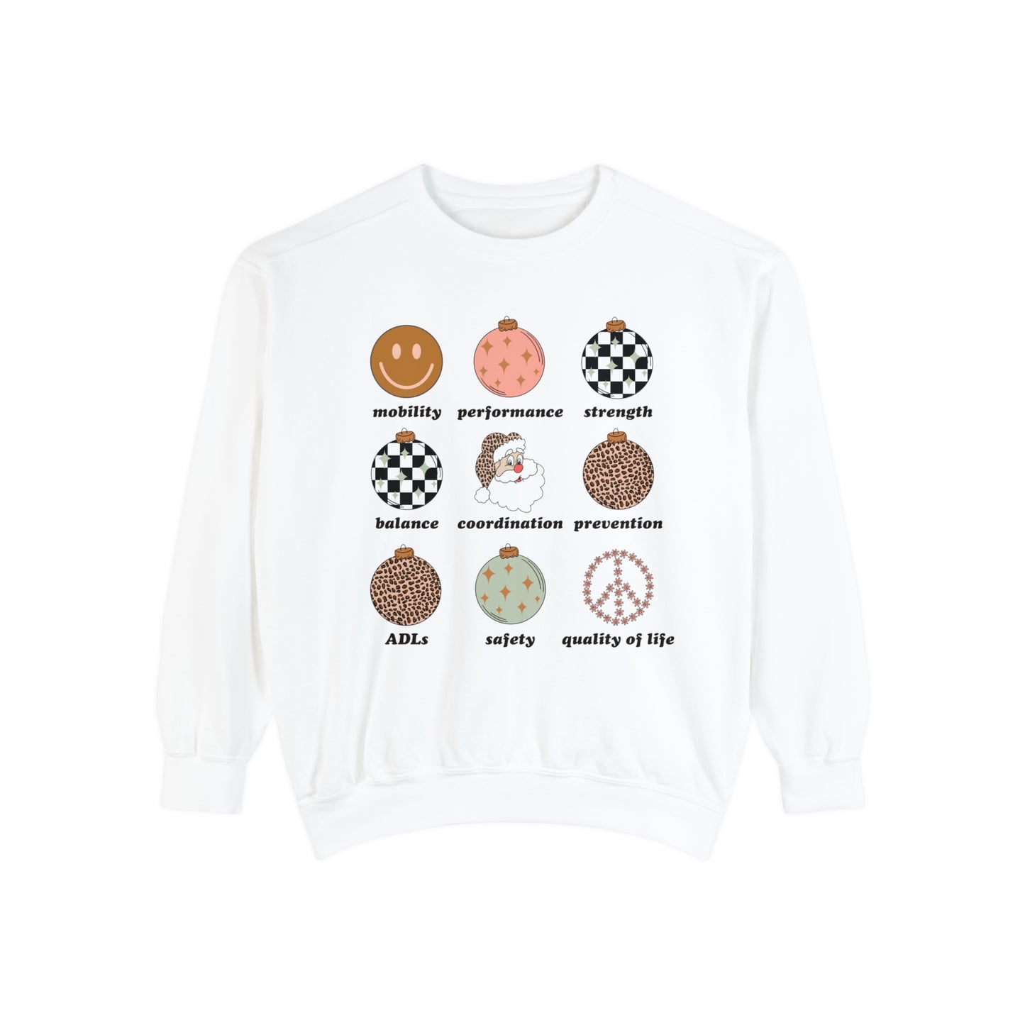 Retro Holiday PT Scope of Practice Comfort Colors Sweatshirt