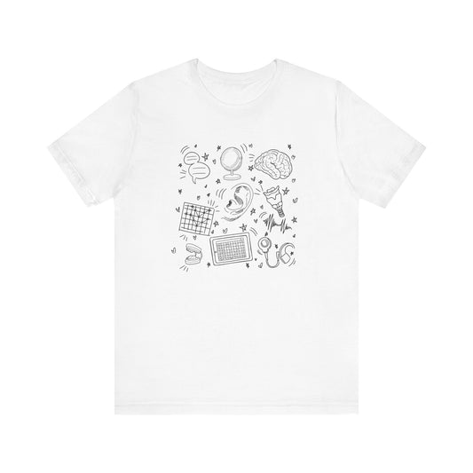 Speech & Hearing Doodles Jersey T-Shirt