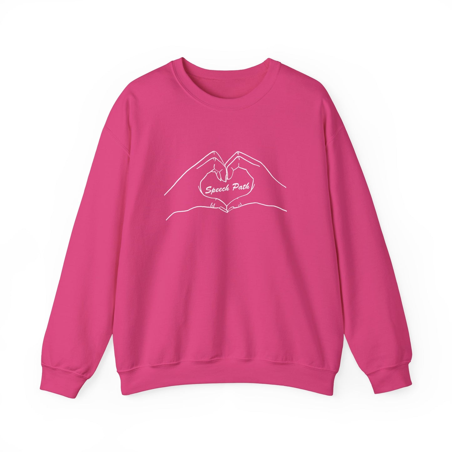 Speech Path Heart Hands Crewneck Sweatshirt