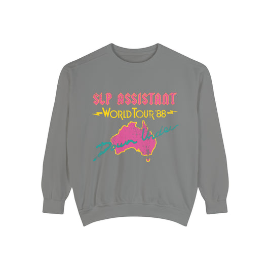 SLP Assistant World Tour Comfort Colors Sweatshirt
