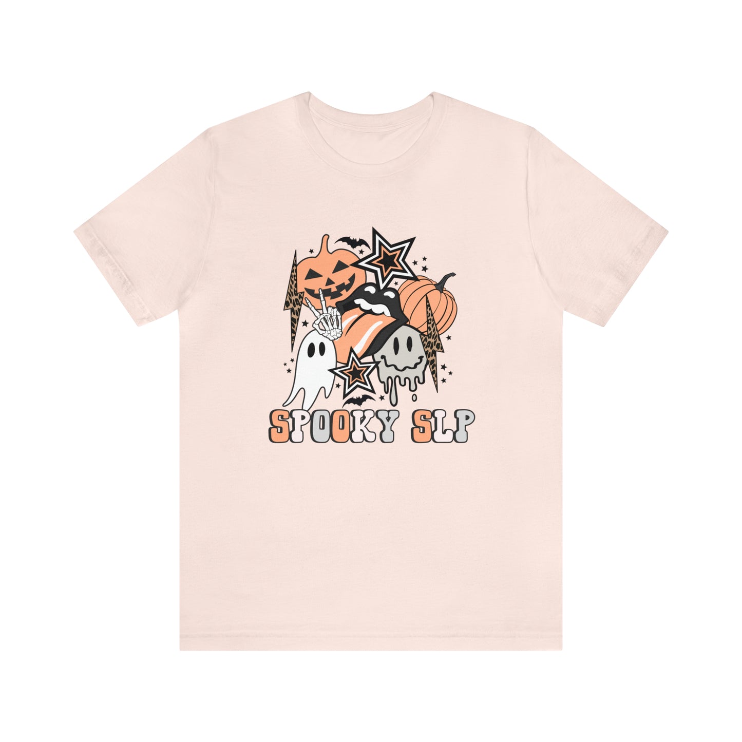 Spooky SLP Retro Halloween Jersey T-Shirt