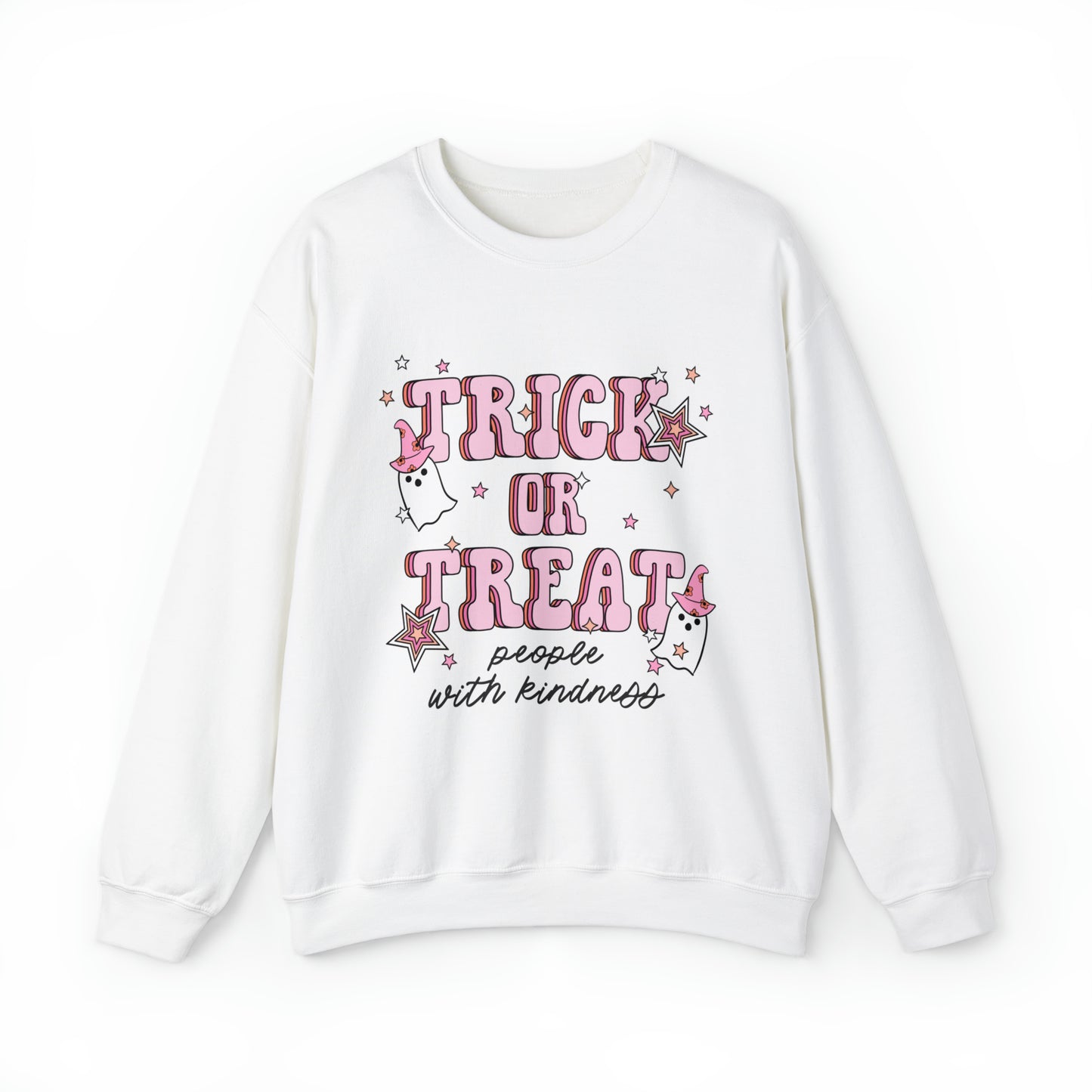 Trick or Treat People With Kindness Crewneck Sweatshirt