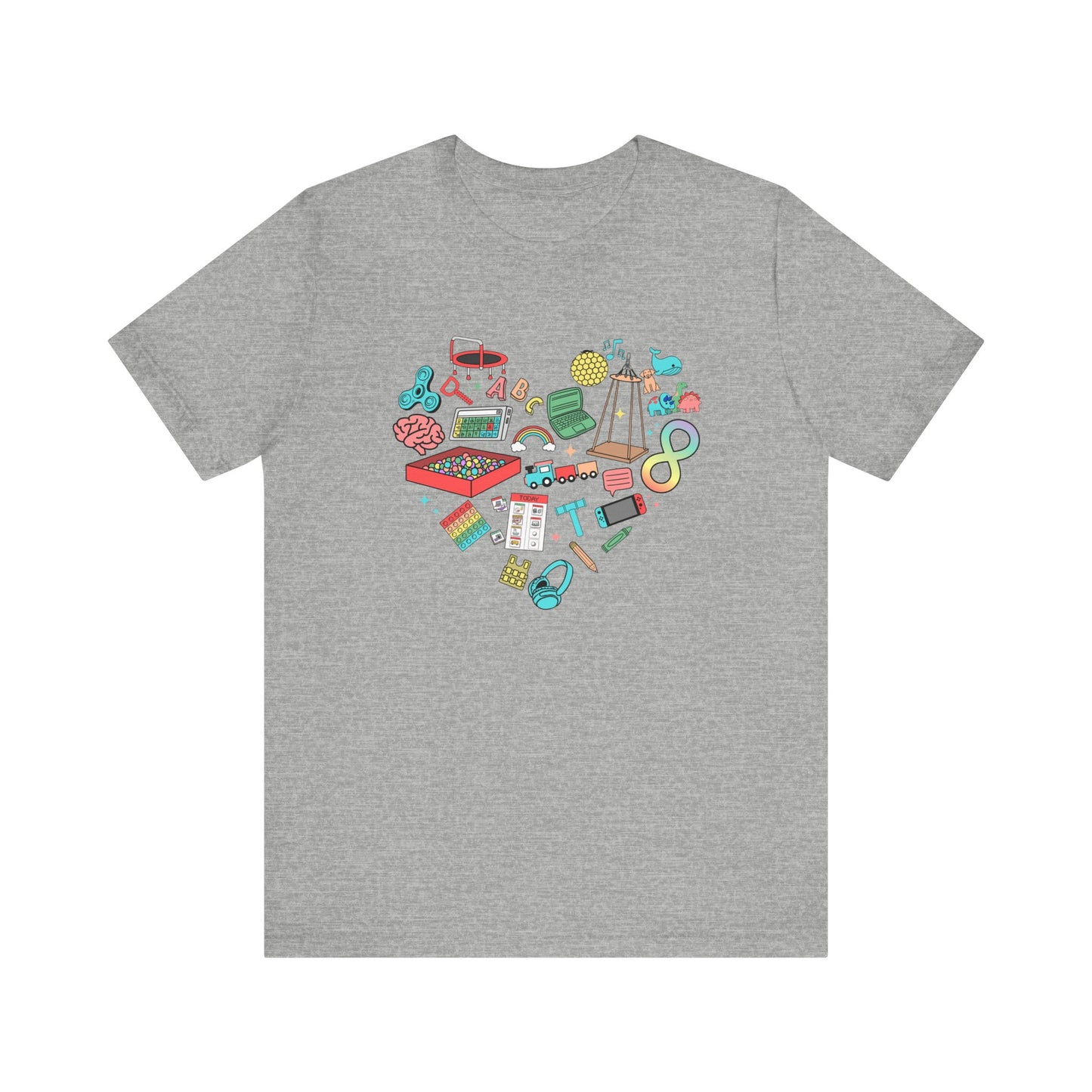 Autism Heart Jersey T-Shirt