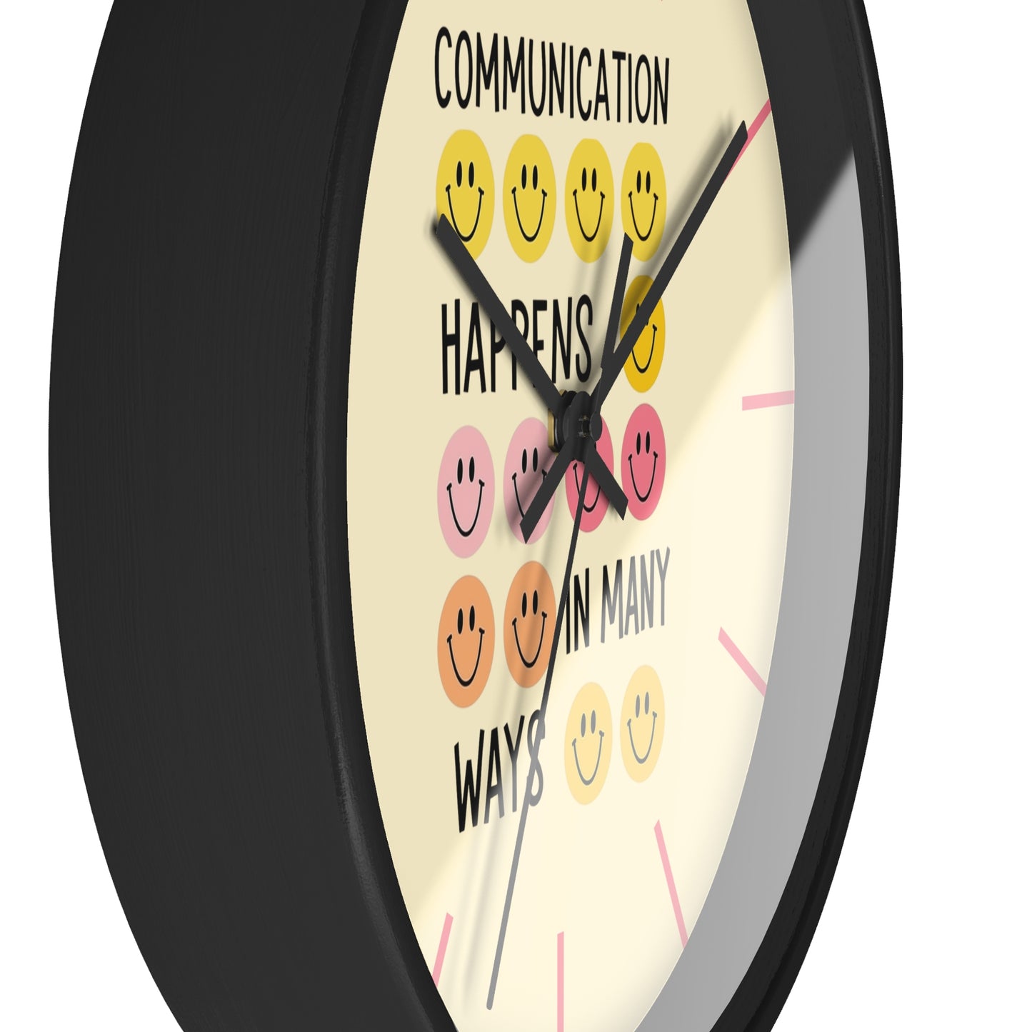 Communication Happens In Many Ways Wall Clock