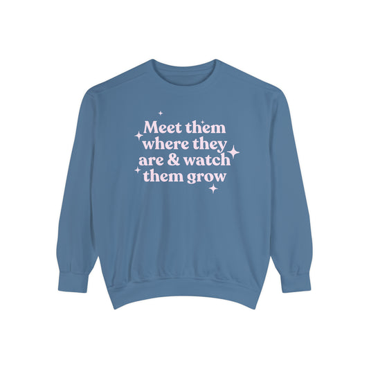 Meet Them Where They Are Comfort Colors Sweatshirt
