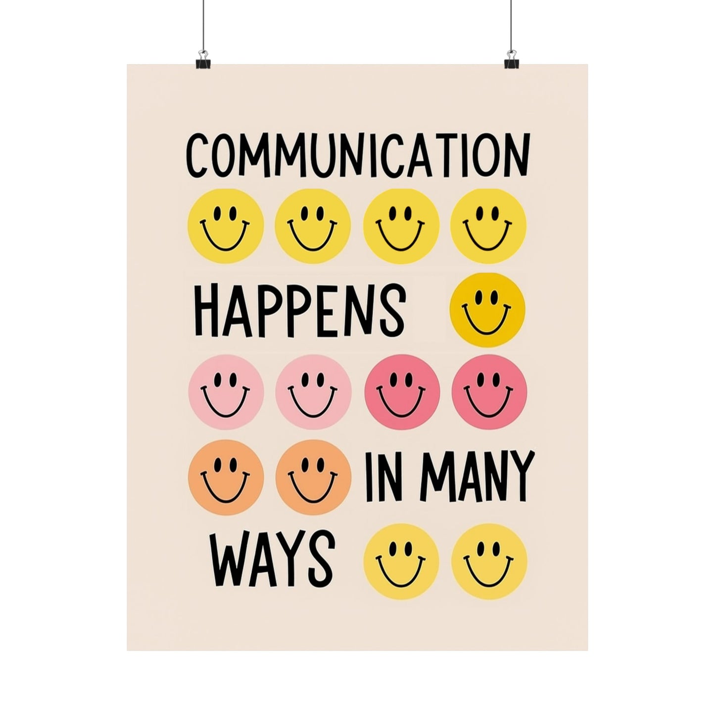 Communication Happens In Many Ways Poster