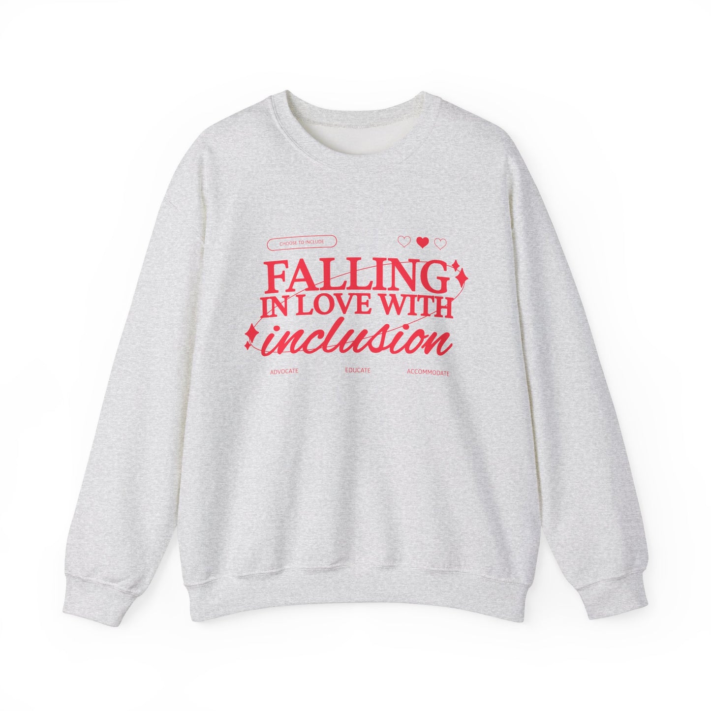 Falling in Love With Inclusion Crewneck Sweatshirt