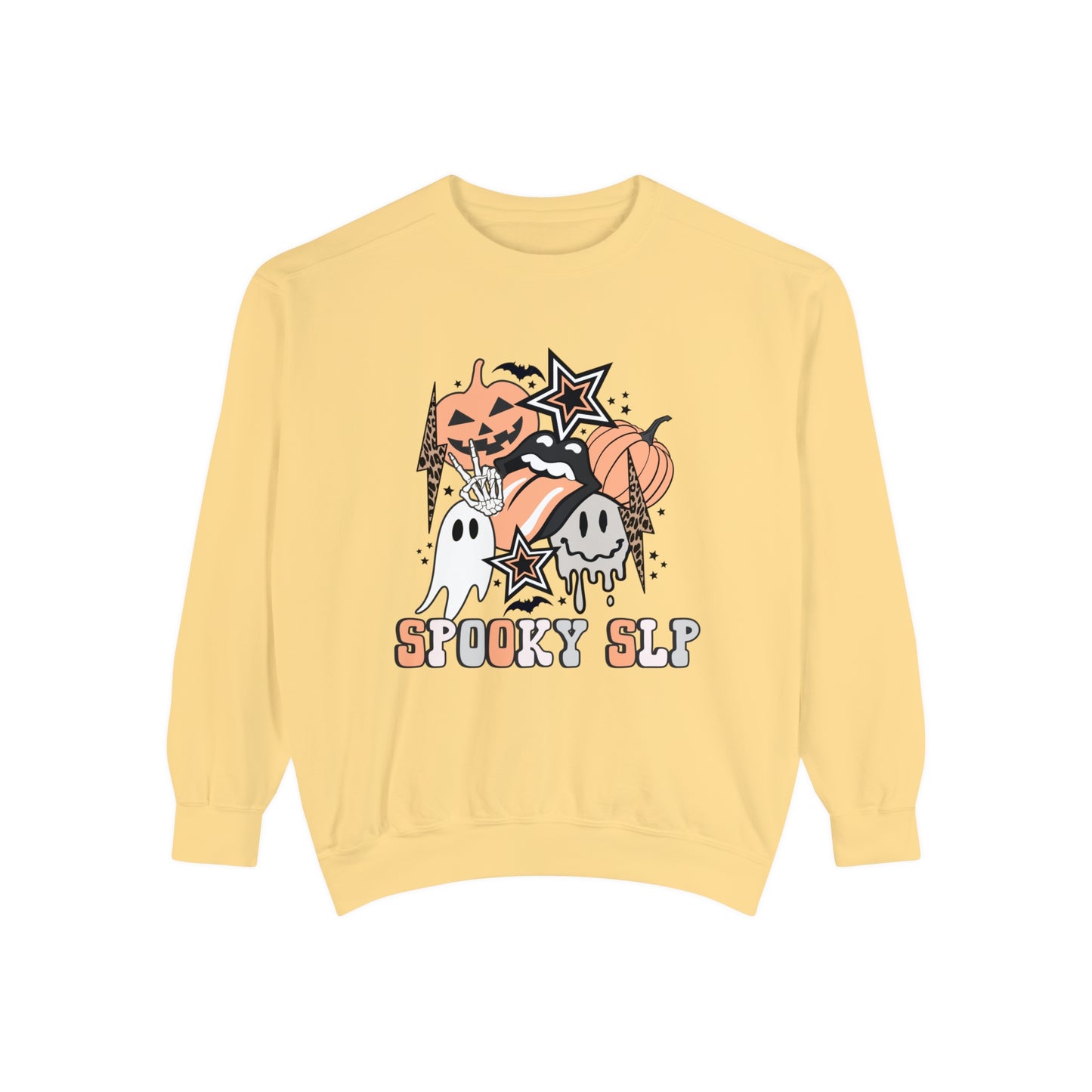 Spooky SLP Retro Halloween Comfort Colors Sweatshirt