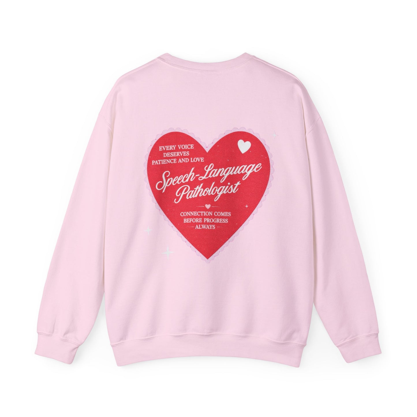SLP Heart Patch Sweatshirt | Front and Back Print