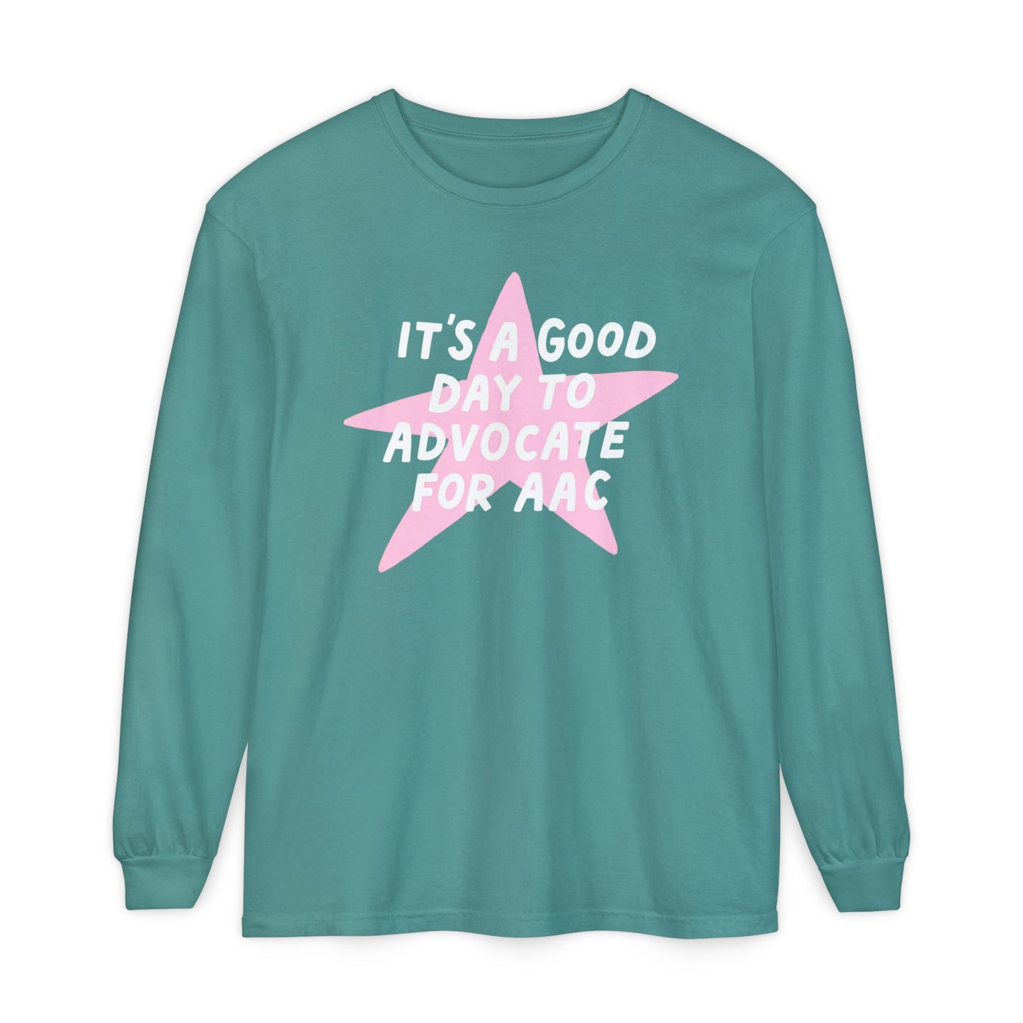 Advocate for AAC Star Long Sleeve Comfort Colors T-Shirt
