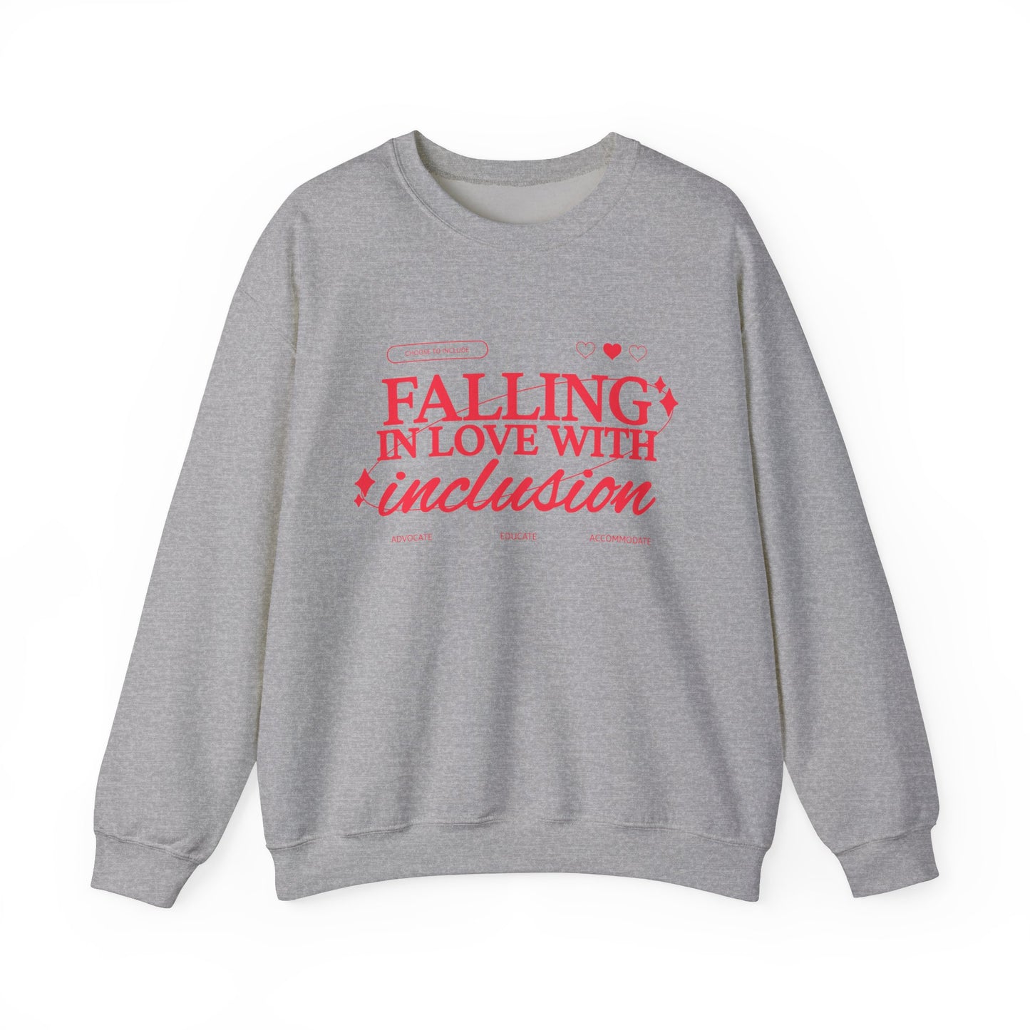 Falling in Love With Inclusion Crewneck Sweatshirt